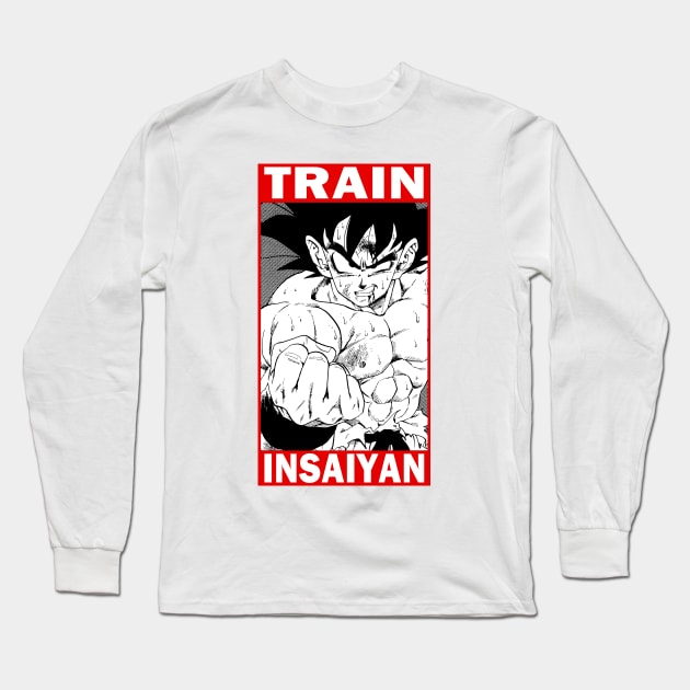 Train insaiyan - Goku Long Sleeve T-Shirt by insaiyan